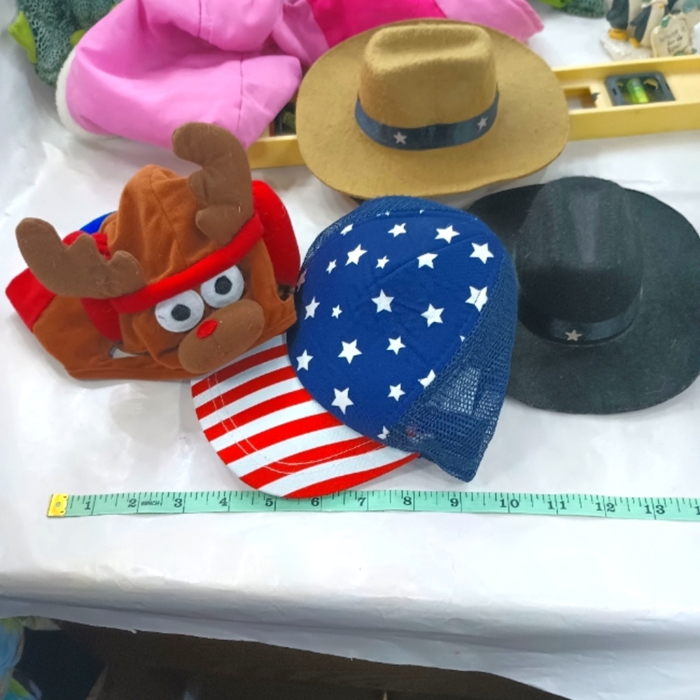 USA, Reindeer, Cowboy/Girl Dog Cat Pet Hats